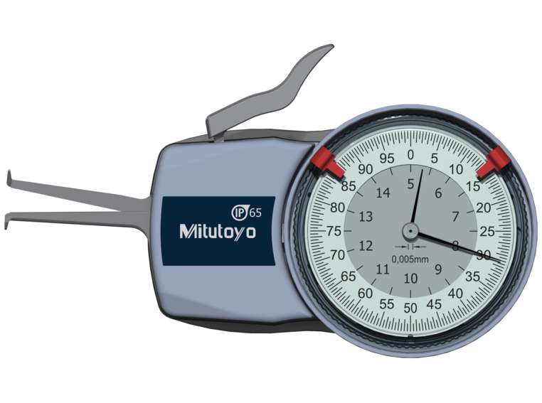 Mitutoyo Tapintókaros mérőóra Ø0.6 mm keményfém gömb tapintóval, belső méréshez, IP65, 5-15 mm, 0.005 mm (209-301) termék fő termékképe