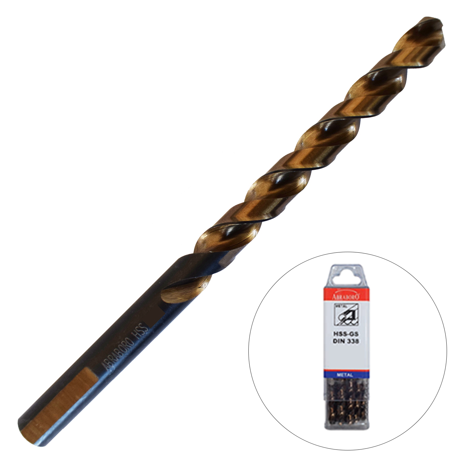 Abraboro 9 x 125 / 81 mm MULTISPEED HSS-GS fémfúró háromszög szárral X-Pack, 10 db/csomag termék fő termékképe