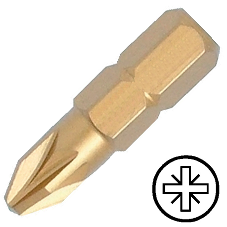 KENNEDY No.3 Pozidriv titán csavarhúzó bit 1/4" hatszög illesztéssel, 25 mm termék fő termékképe