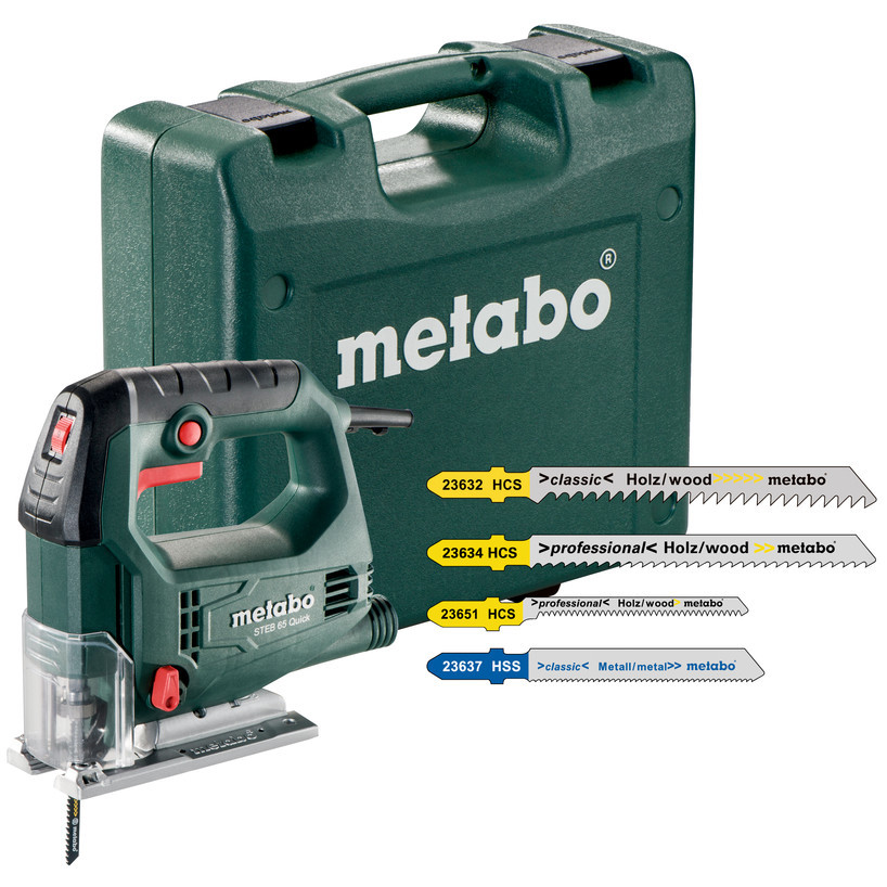 METABO STEB 65 QUICK SET szúrófűrész (műanyag hordtáskában) + 20 db szúrófűrészlap termék fő termékképe