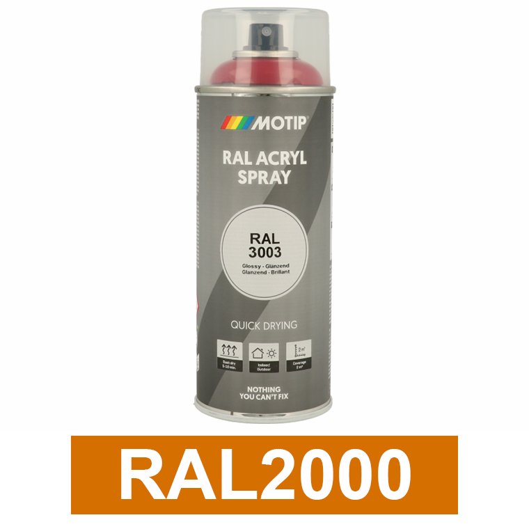 Motip Ipari festék spray, RAL2000, 400 ml termék fő termékképe