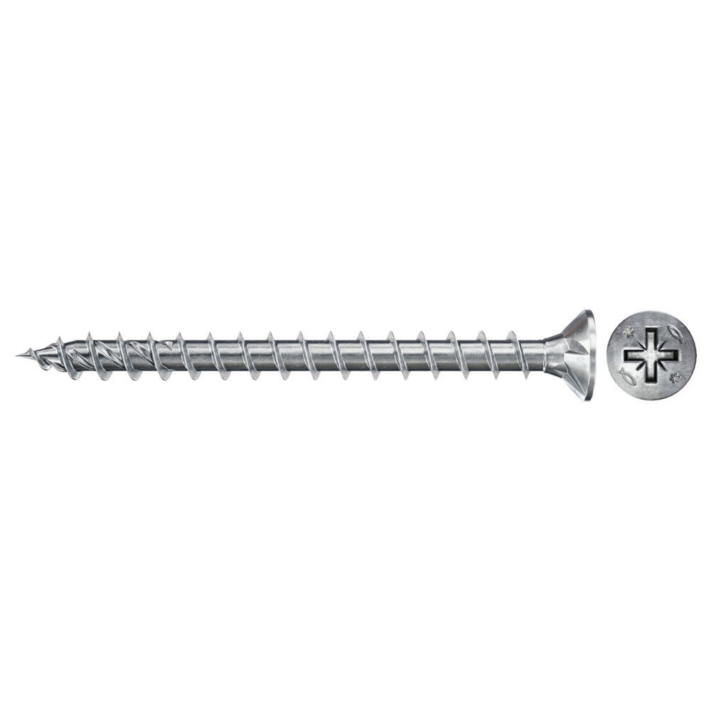 Fischer FPF II CZF 5.0 x 45 BC 500 süllyesztett fejű, kékre horganyzott végigmenetes csavar, PZ behajtással, 500 db/csomag termék fő termékképe