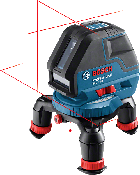Bosch GLL 3-50 vonallézer + BT 150 állvány (4 x 1.5 V LR6 elemmel) termék fő termékképe